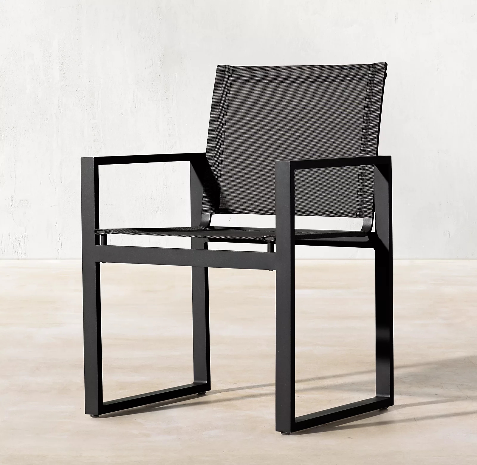 Outdoor Furniture Iron - Armchair Elegant Aluminum Metal Outdoor Dining