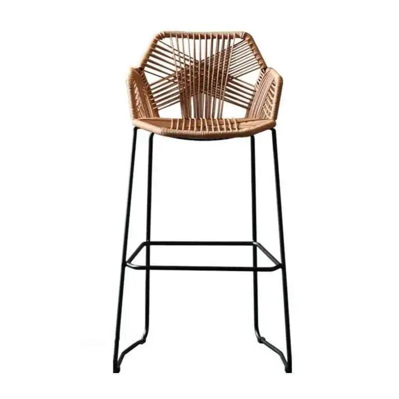 Outdoor Furniture Iron - Chairs Kitchen Pp Modern High Stools