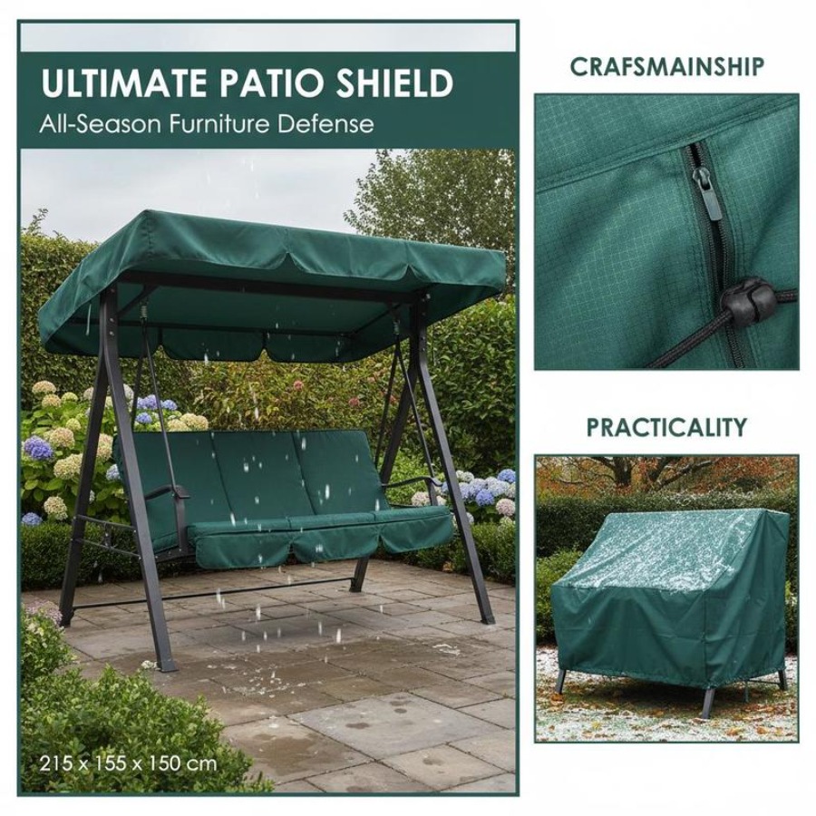 Patio 3 Seater Swing Chair Ben – Outdoor Furniture Protector recenzja i cena