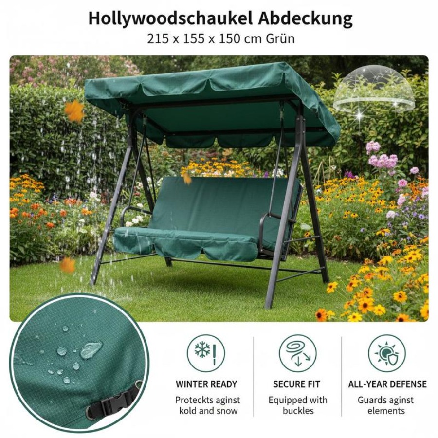 Patio 3 Seater Swing Chair Ben – Outdoor Furniture Protector recenzja i cena