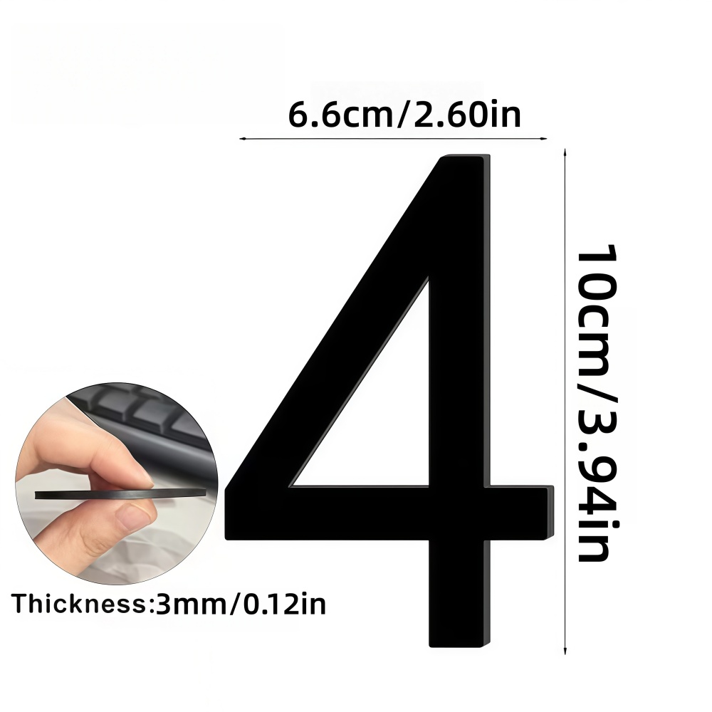 1pc Self Adhesive 3D Number St – Outdoor Furniture Warehouse recenzja i cena