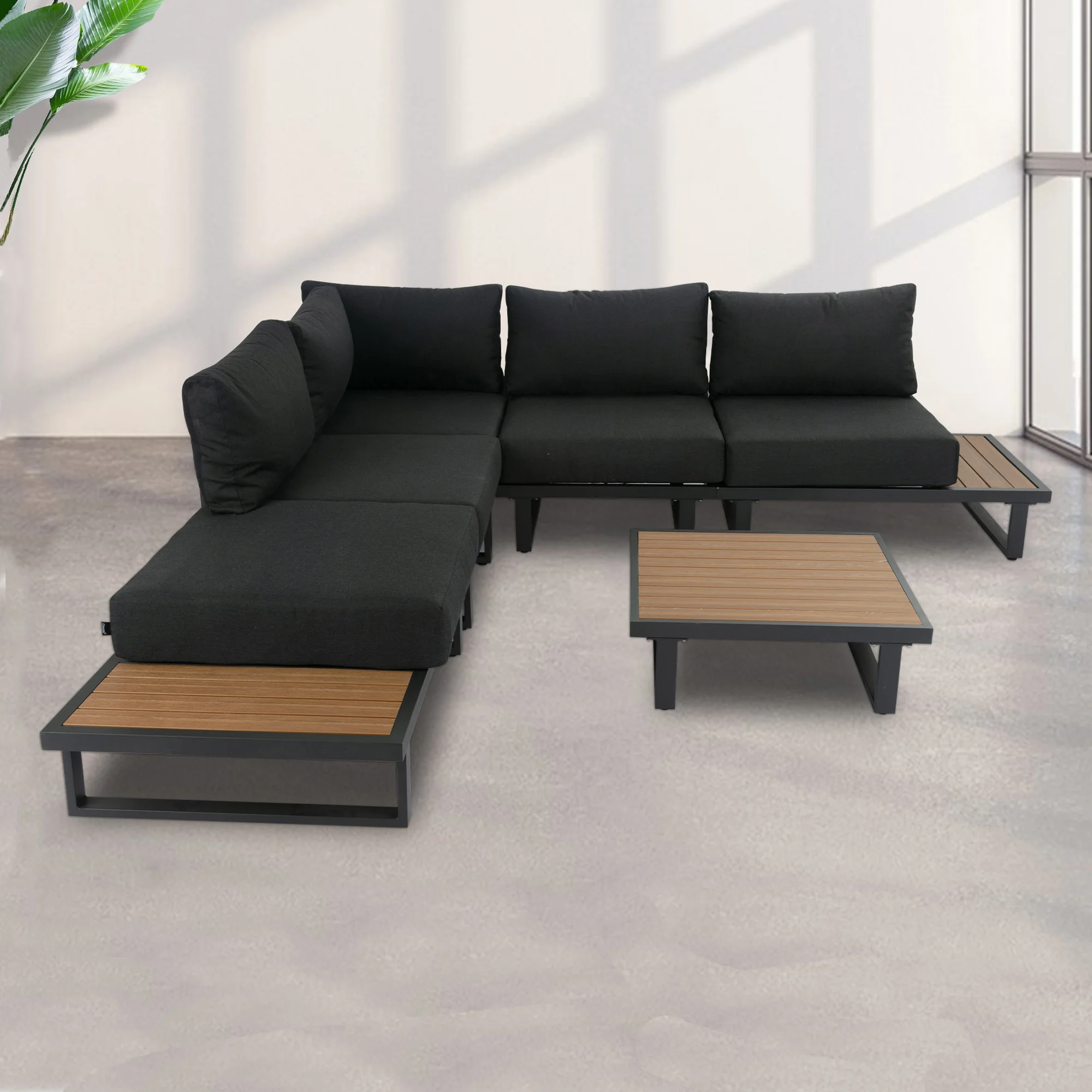 -Outdoor Modern Corner Papasan – Outdoor Furniture L Shape recenzja i cena