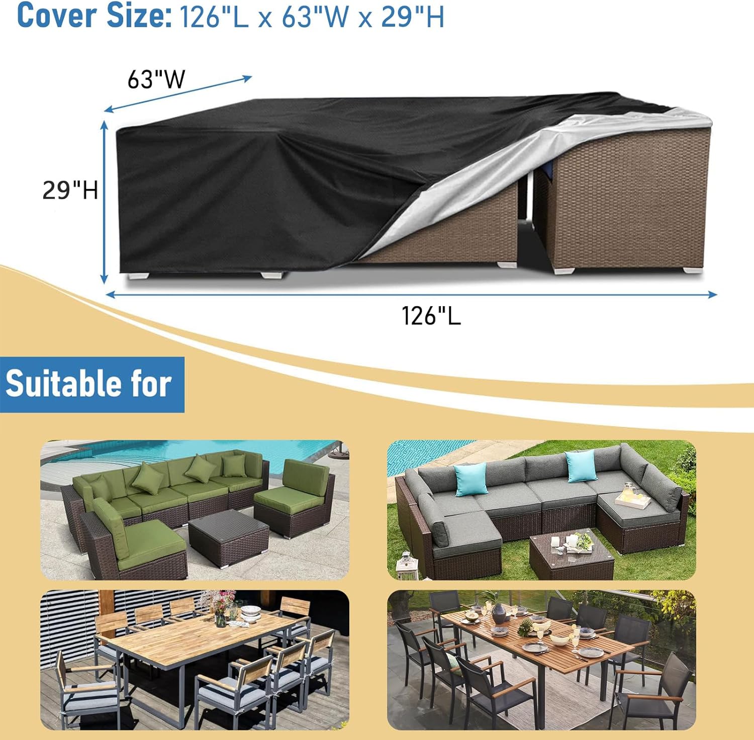 Heavy Duty Waterproof Patio Fu – Outdoor Furniture Heavy Duty recenzja i cena