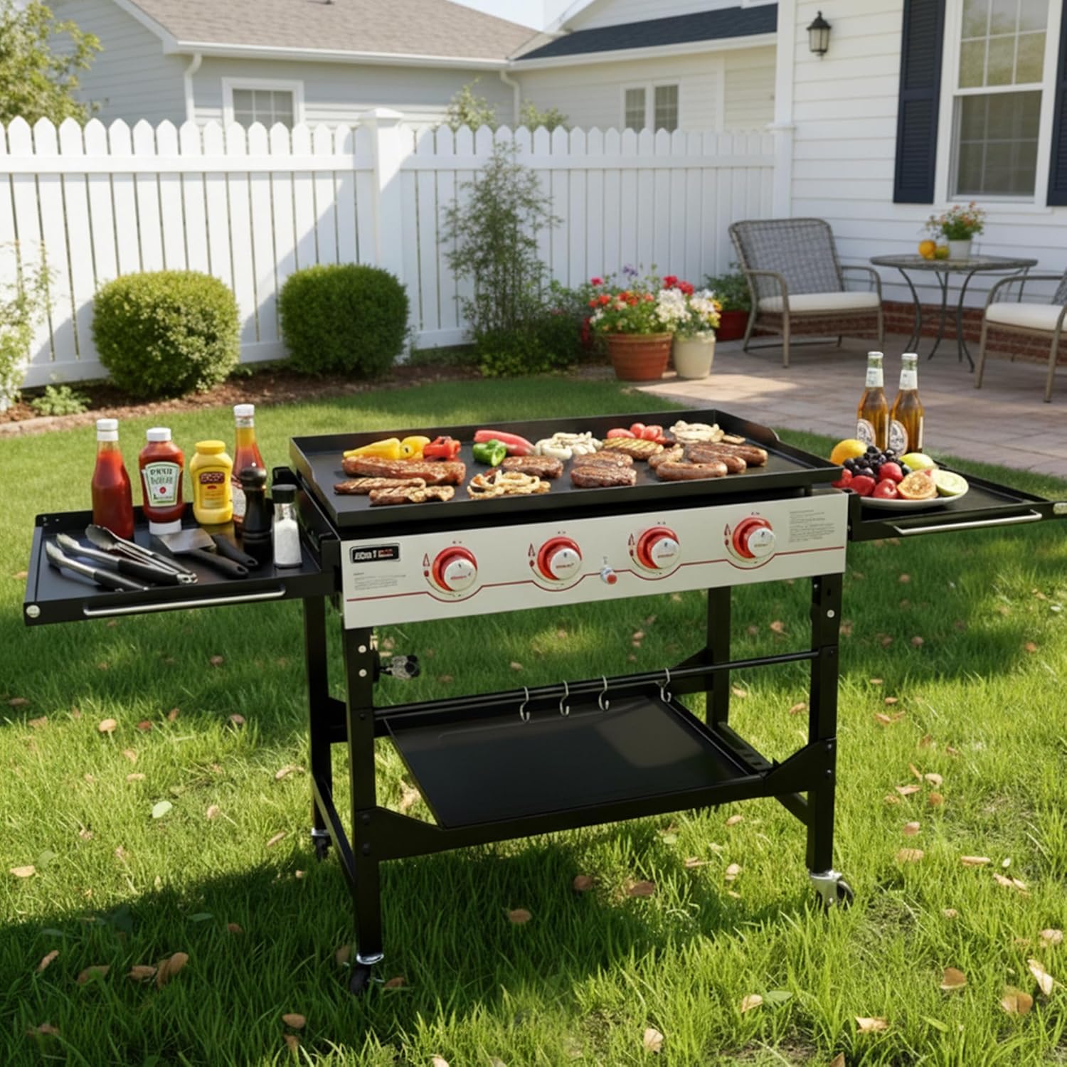 4-Burner 36in Propane Gas Grid – Outdoor Furniture Legs recenzja i cena