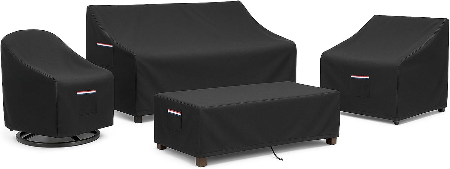 4-Piece Patio Furniture Cover  – Outdoor Furniture Heavy Duty recenzja i cena