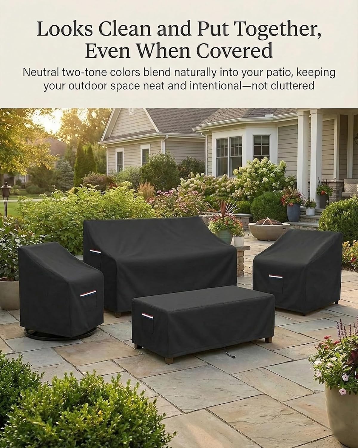 4-Piece Patio Furniture Cover  – Outdoor Furniture Heavy Duty recenzja i cena