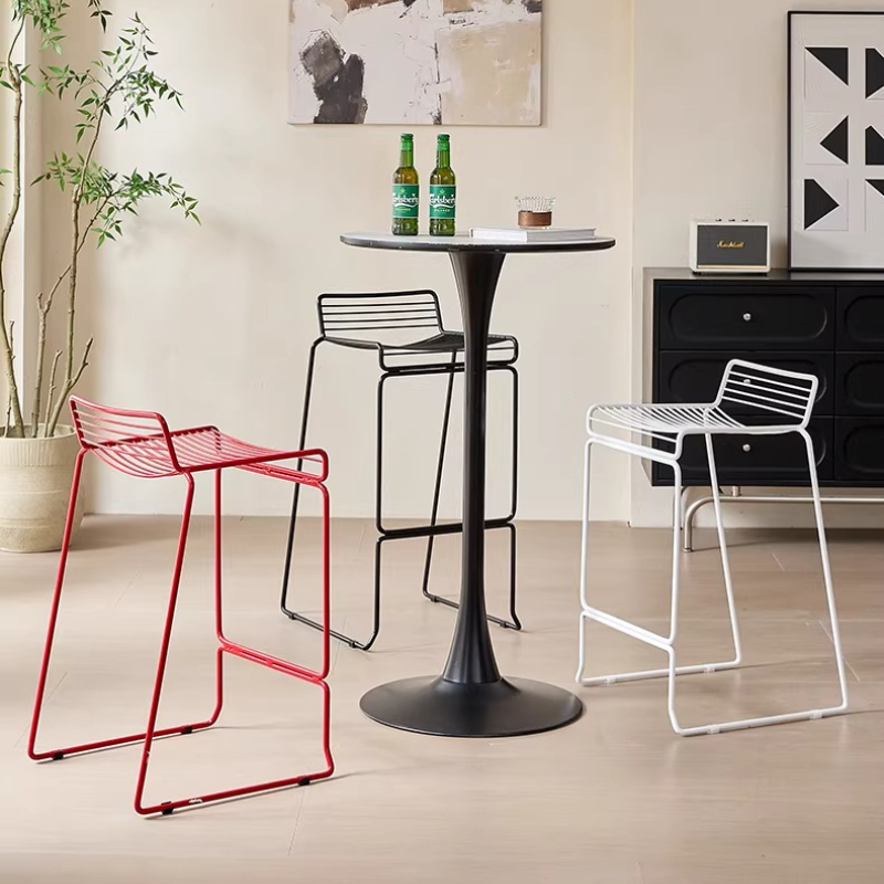 Nordic Minimalist Bar Stool Mo – Outdoor Furniture Iron recenzja i cena