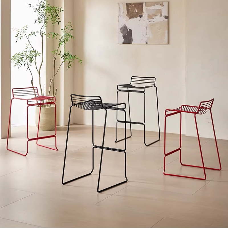 Nordic Minimalist Bar Stool Mo – Outdoor Furniture Iron recenzja i cena