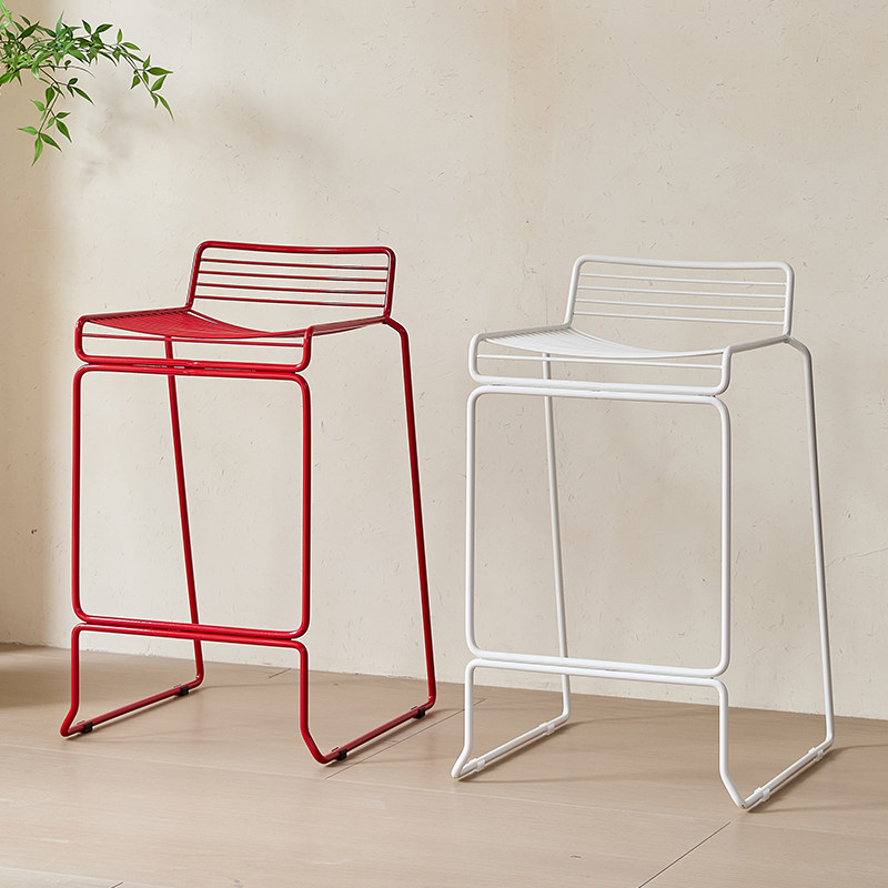 Nordic Minimalist Bar Stool Mo – Outdoor Furniture Iron recenzja i cena