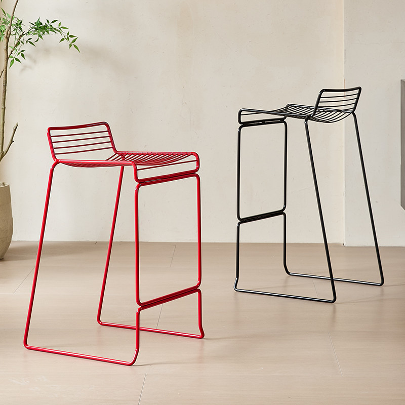 Nordic Minimalist Bar Stool Mo – Outdoor Furniture Iron recenzja i cena