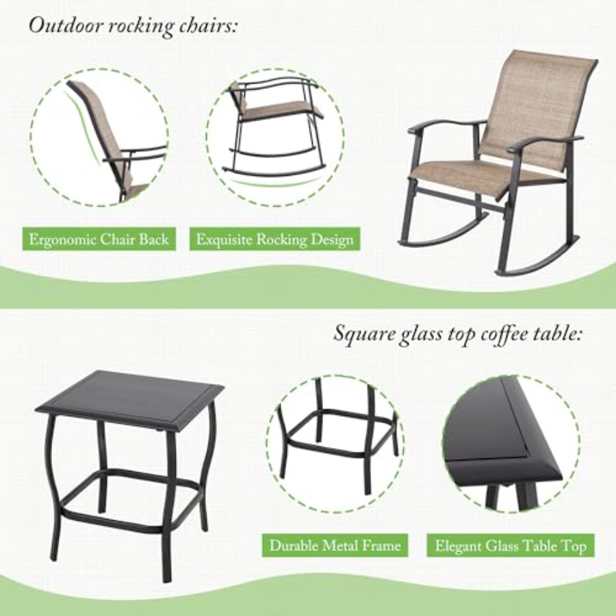 Shintenchi Rocking Chair Outdo – Outdoor Furniture For Patio recenzja i cena