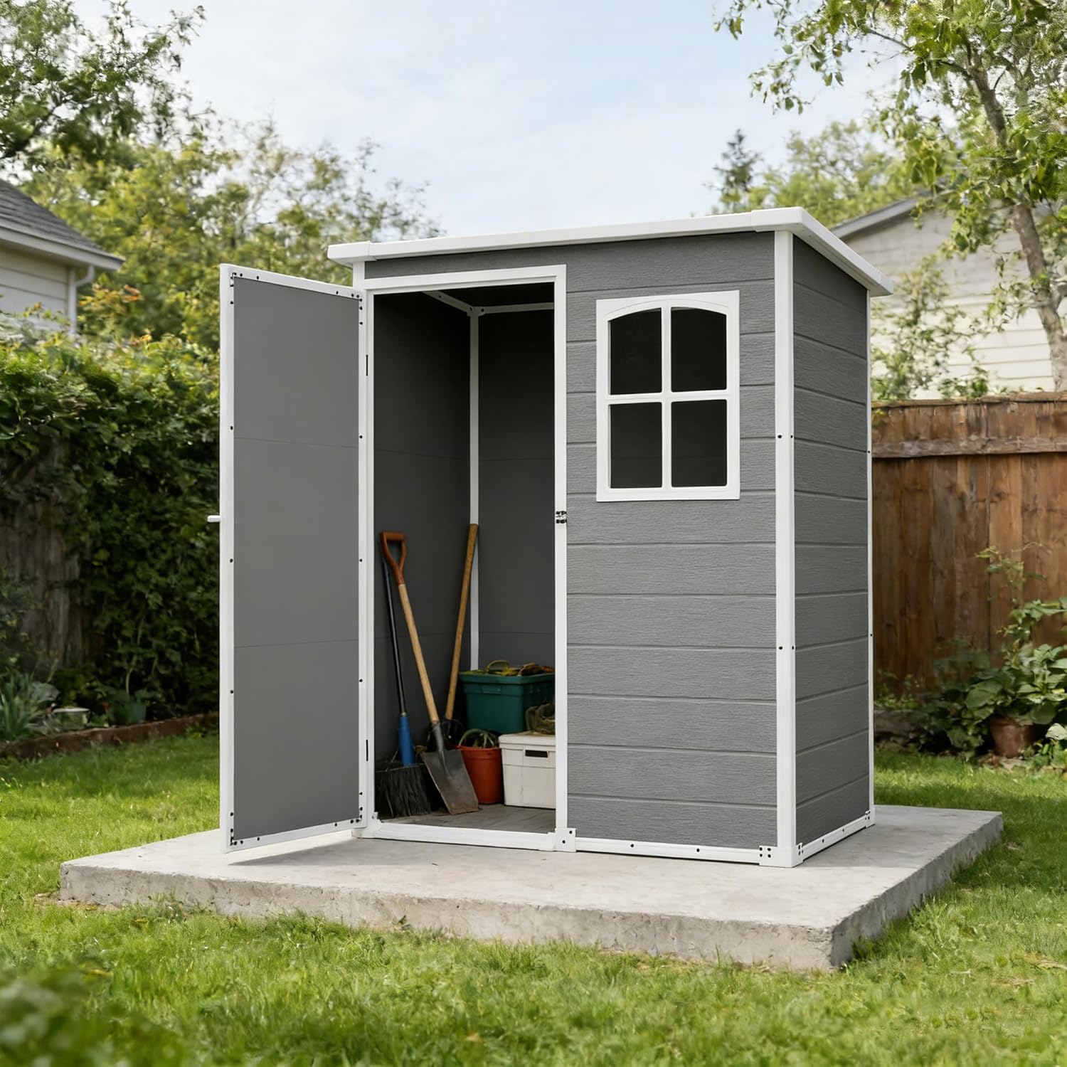 Resin Outdoor Storage Shed Kit – Outdoor Furniture For Patio recenzja i cena
