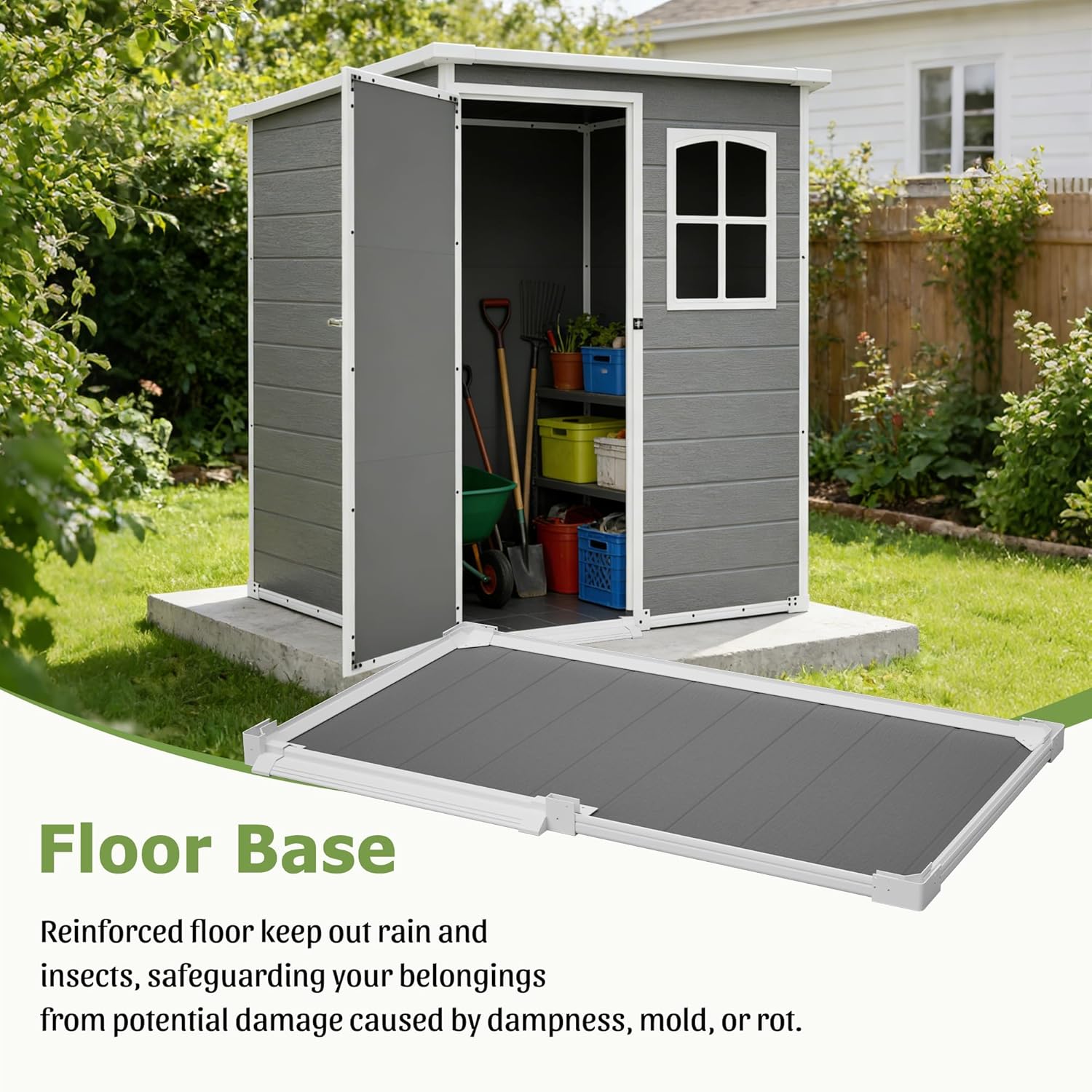 Resin Outdoor Storage Shed Kit – Outdoor Furniture For Patio recenzja i cena