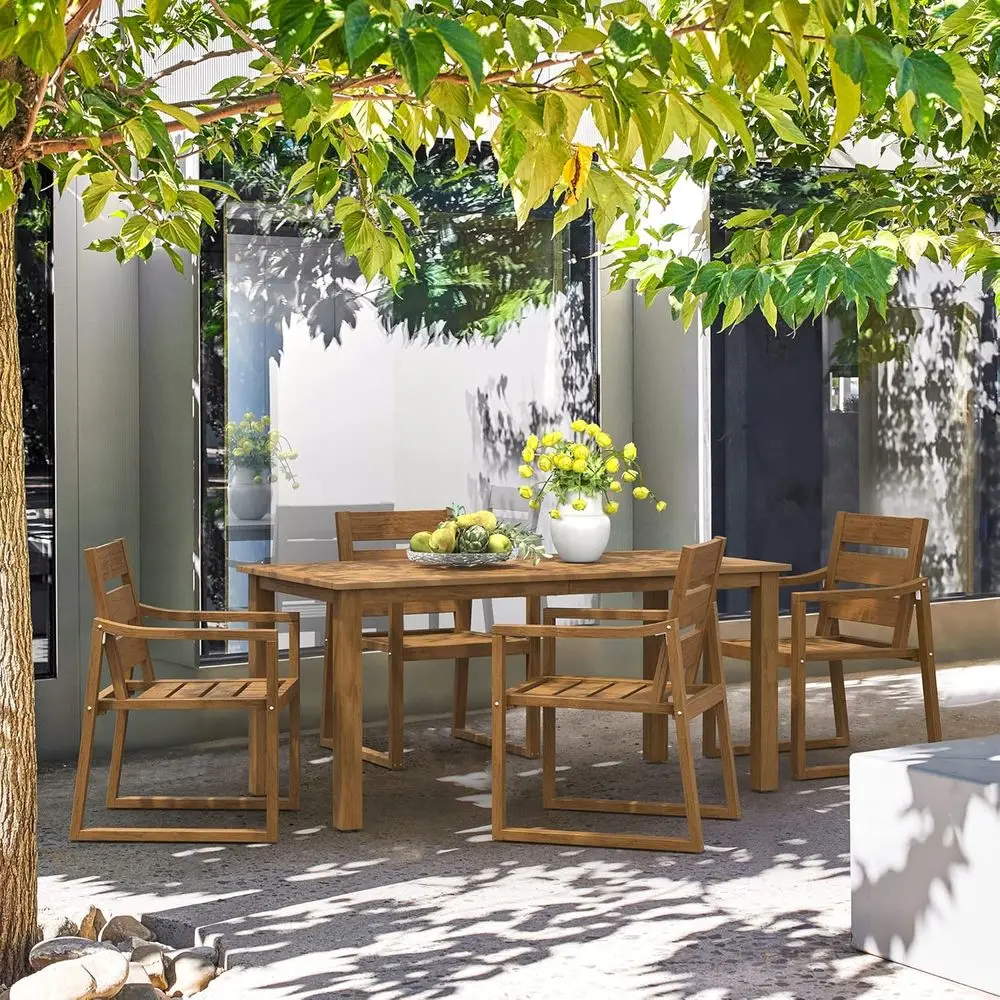 5-Piece Outdoor Dining Set, Pa – Outdoor Furniture Oil recenzja i cena