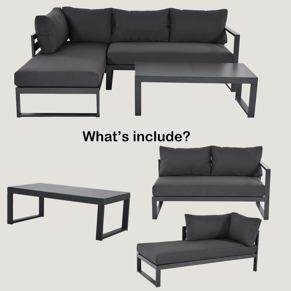 y  Home Luxury Modern Design F – Outdoor Furniture L Shape recenzja i cena