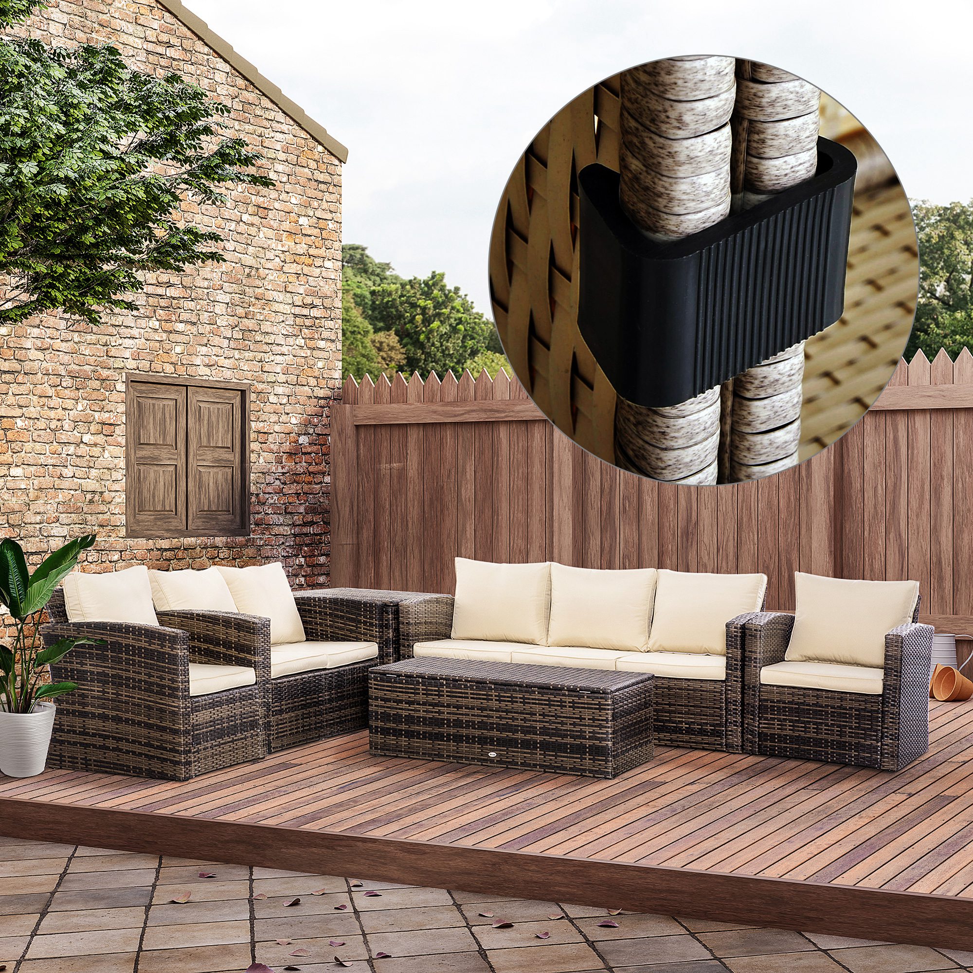 Set of 10 Outdoor Patio Wicker – Outdoor Furniture For Patio recenzja i cena