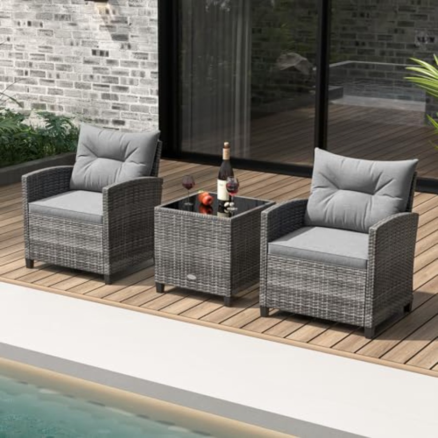 KOTEK 3 Piece Patio Furniture  – Outdoor Furniture For Patio recenzja i cena