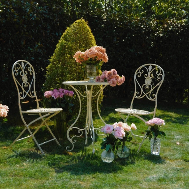 French Vintage Iron Table and  – Outdoor Furniture Iron recenzja i cena