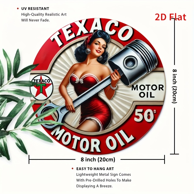 2D Flat, 1pc Vintage Texaco Mo – Outdoor Furniture Oil recenzja i cena