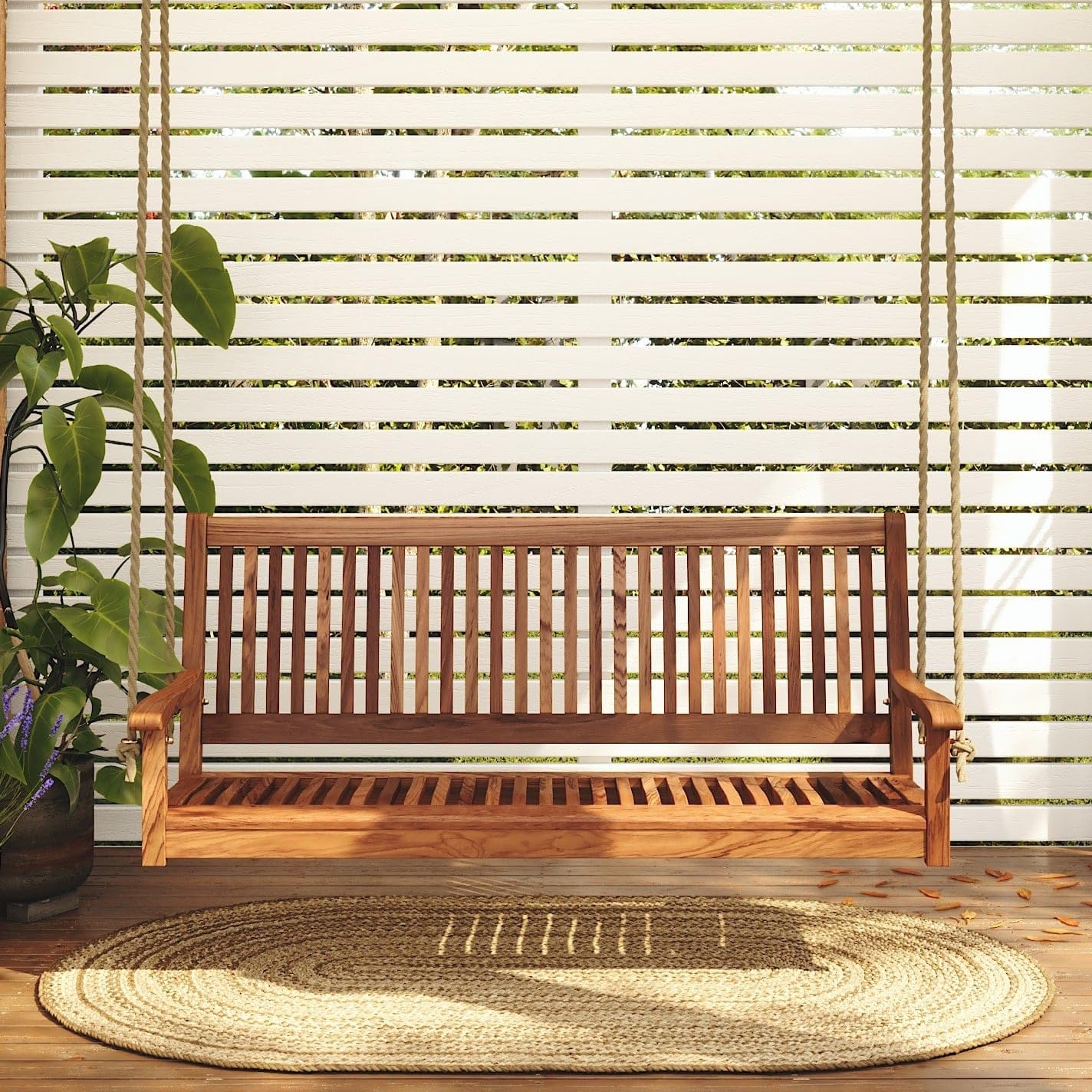 5ft Acacia Wood Porch Swing We – Outdoor Furniture Oil recenzja i cena