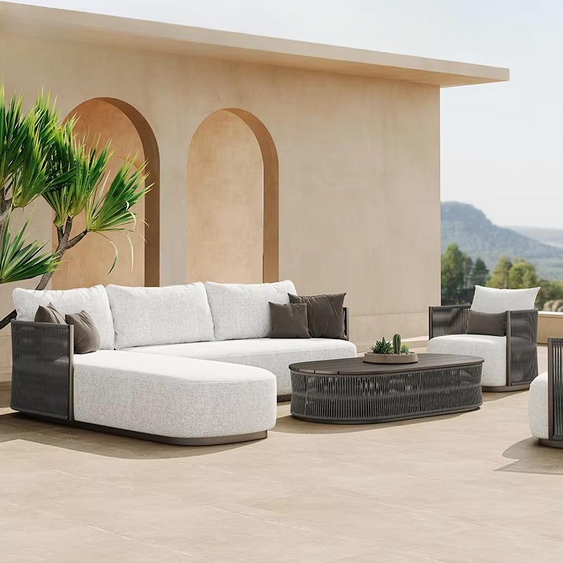 Patio Set Garden Pool Rope Mod – Outdoor Furniture L Shape recenzja i cena
