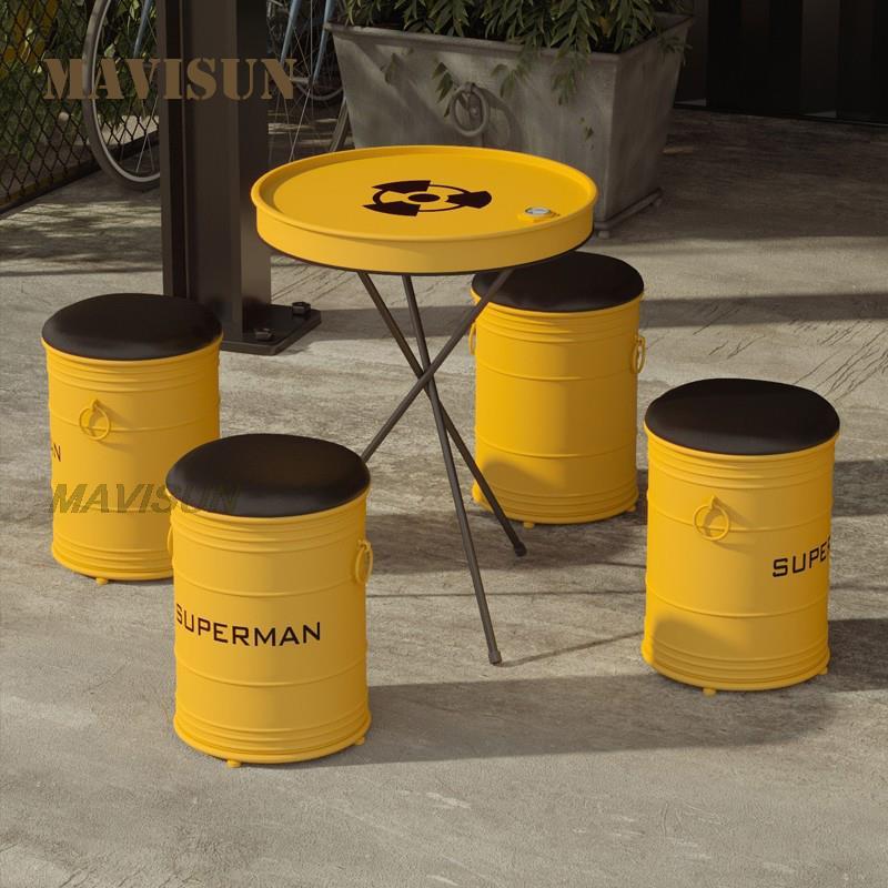 Creative Wrought Iron Oil Drum – Outdoor Furniture Oil recenzja i cena