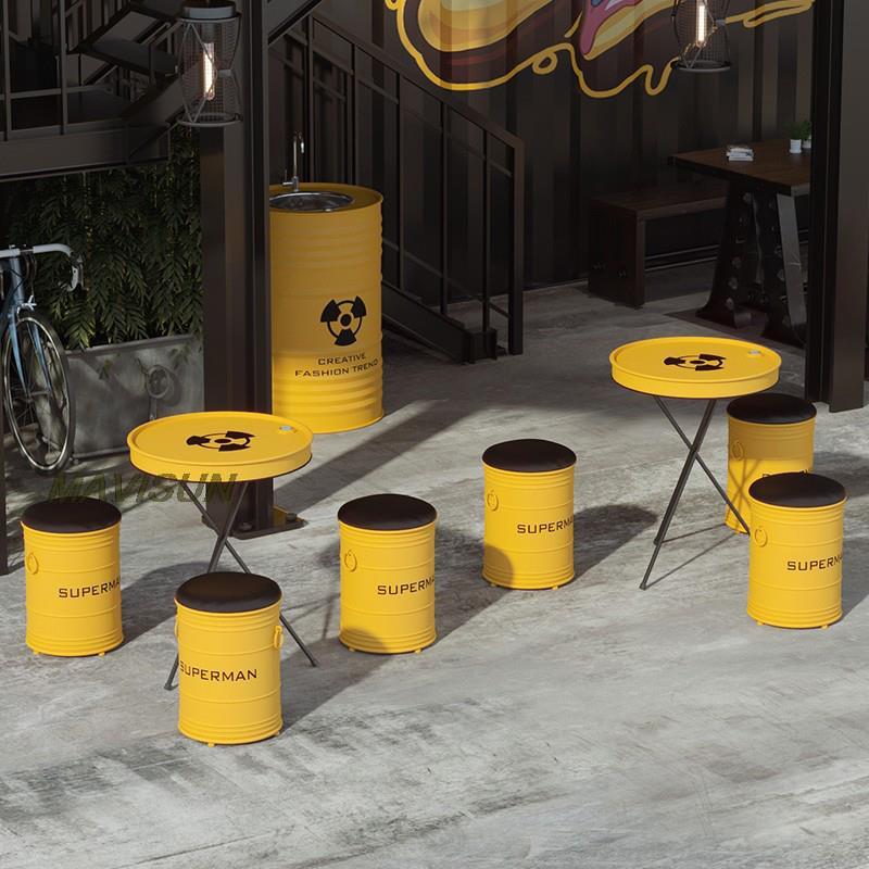 Creative Wrought Iron Oil Drum – Outdoor Furniture Oil recenzja i cena