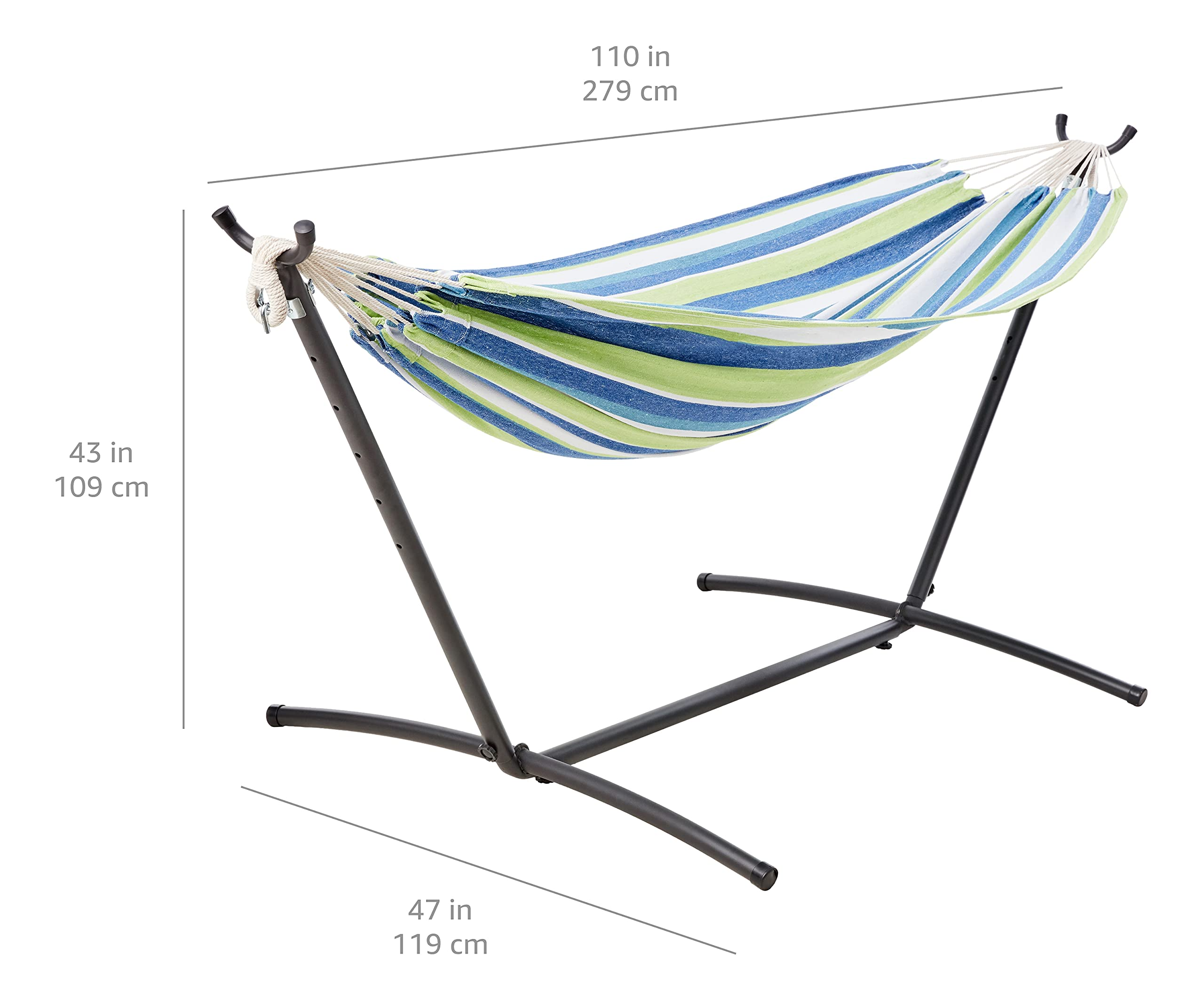 Basics Double Hammock Strips 4 – Outdoor Furniture Iron recenzja i cena