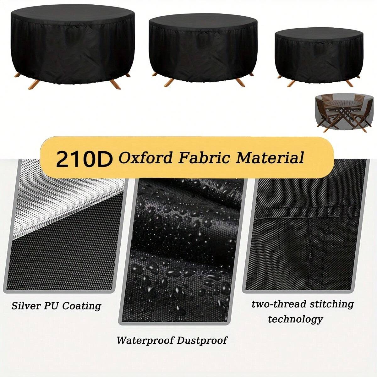 Waterproof Round Patio Furnitu – Outdoor Furniture Protector recenzja i cena