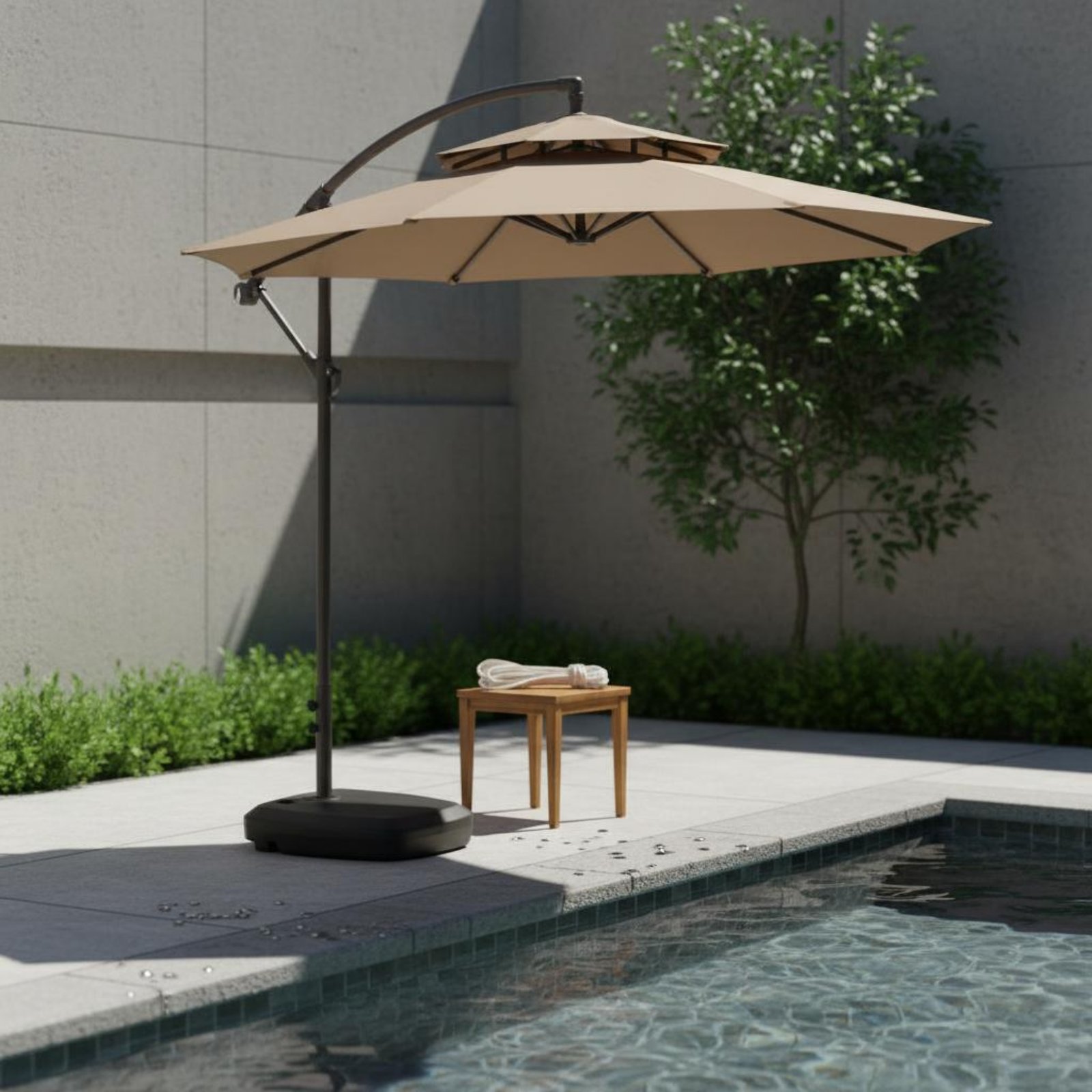 Roman Umbrella Pull Rope Wear- – Outdoor Furniture For Patio recenzja i cena